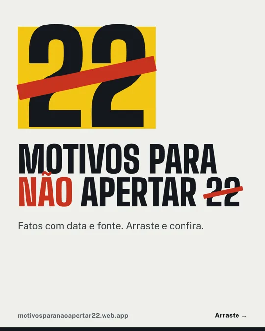 Capa: 22 motivos para não apertar 22